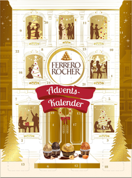 ROCHER Ferrero christmas ferrero & goldene momente adventskalender 258g, display, 36 pcs