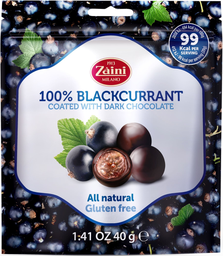 ZAINI 100% Blackcurrant Coated With Dark Chocolate 40 g