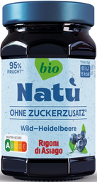 RIGONI DI ASIAGO natù wildheidelbeere BIO fruchtaufstrich 240g