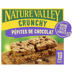 NATURE VALLEY Barre de céréales crunchy coco chips NATURE VALLEY