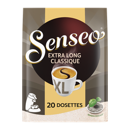SENSEO Maxi dosettes de café compostables extra long classique 20 dosettes 250 g