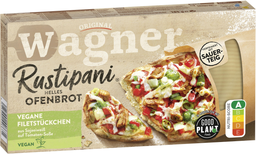 WAGNER Pizza Rustipani Filetstückchen Vegan 185 g