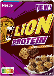LION Céréales au chocolat et au caramel protéinées 340 g