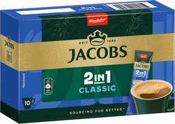 JACOBS Café Instantáneo 2en1 Classic 10 x 12,4 g