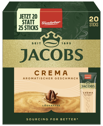 JACOBS Café Crema Instant Sticks 20 x 1,8 g