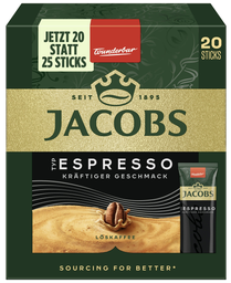 JACOBS Instant Sticks Café Espresso 20x1,8 g