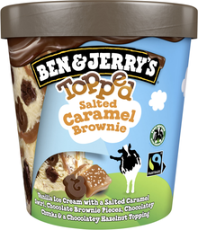 BEN & JERRY´S Langnese ben&jerry's topped salted caramel brownie 438ml