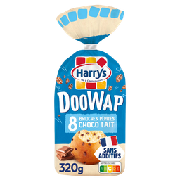 DOOWAP Brioches aux pepites de chocolat au lait sans additifs HARRYS