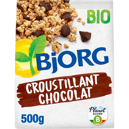 BJORG Organic Chocolate Crunchy Cereals Reduced Sugar 500 g