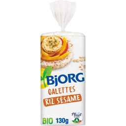 BJORG Organic brown rice and sesame cakes 130 g