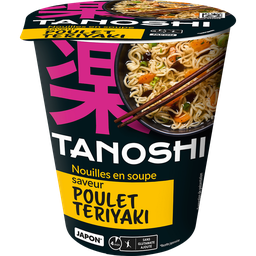 TANOSHI Cup Fideos Japoneses Instantáneos Pollo Teriyaki 65 g