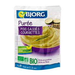 BJORG Purée Pois Cassés Courgette 250 g