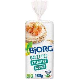 BJORG Galettes épeautre son d'avoine Bio 130 g