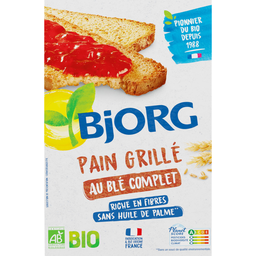 BJORG Pan tostado bio de trigo integral 250 g
