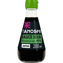 TANOSHI Salsa de soja reducida en sal 200 ml