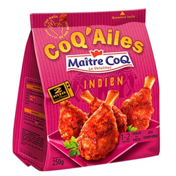 MAITRE COQ Alitas de pollo estilo Indio 250 g