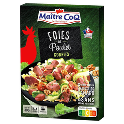 MAÎTRE COQ Hígados de pollo confitados 300 g