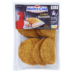 MAITRE COQ Cordon bleu poulet à la normande 800 g