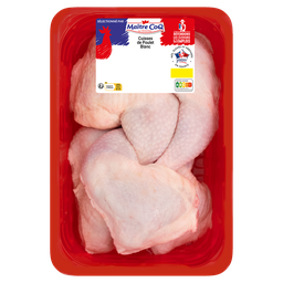 MAITRE COQ Cuisse de poulet blanc avec partie dos 1,4 kg