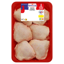 MAITRE COQ Haut de cuisse poulet blanc avec dos 1 kg