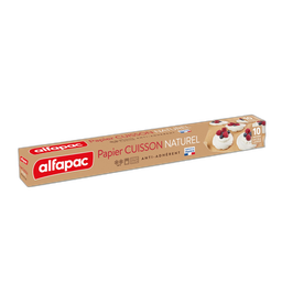 ALFAPAC Papel de Horno Natural Antiadherente 10m