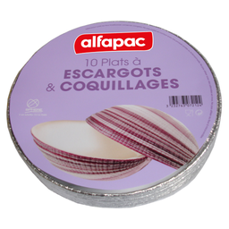 ALFAPAC Platos para caracoles y mariscos 10