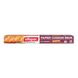 ALFAPAC Papel de horno natural antiadherente 15 hojas
