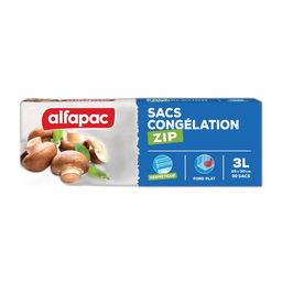 ALFAPAC Bolsas de congelación zip tamaño mediano 30 bolsas