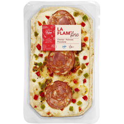 FLAM'FINE Flammkueche chorizo poivrons provolone — la barquette de 180g