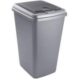 SUNDIS Balde do Lixo Touch Polipropileno Prata/Antracite 50 L