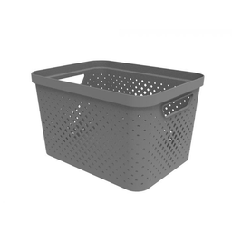 SUNDIS White Storage Basket 16 L
