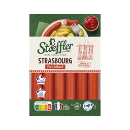 STOEFFLER Saucisse La Strasbourg 6 pièces de 40 g