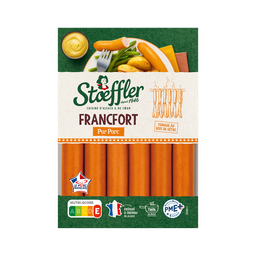STOEFFLER Saucisse La Francfort 6 pièces de 40 g