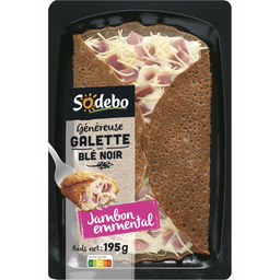 SODEBO Galette jambon/emmental 195 g