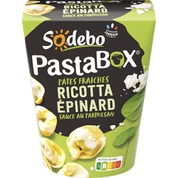 SODEBO Box Tortellini ricotta épinards sauce parmesan