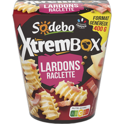 SODEBO Xtrem box radiatori lardons raclette 1 part 400g
