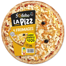 SODEBO Pizza La Pizz 4 Quesos 470 g