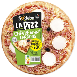 SODEBO Pizza Queso de Cabra y Bacon 470 g