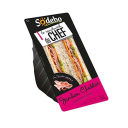 SODEBO Sándwich Jamón Cheddar Ensalada 210 g