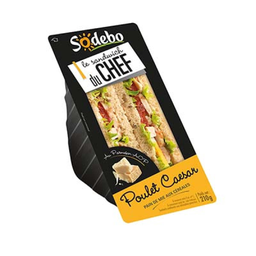 SODEBO Sándwich Cereales Pollo César 210 g