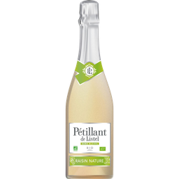 LISTEL Boisson Effervescente Sans Alcool Saveur Raisin Nature Bio