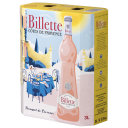 BILLETTE AOP Côtes-de-Provence cuvée tradition rosé BIB / CUBI 3