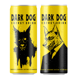 DARK DOG Bebida Energética Gaseificada Taurina Guaraná Cafeína Vitaminas 50 cl
