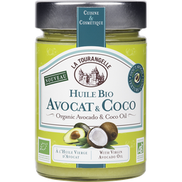 LA TOURANGELLE Huile d'avocat et coco bio cuisine et cosmétique 31,4cl
