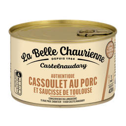 LA BELLE CHAURIENNE Cassoulet de porco cozinhado com gordura de pato 420 g