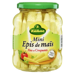 KÜHNE mini épis de maïs: le pot net égoutté 190g