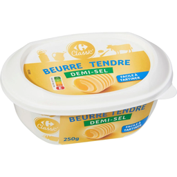 CARREFOUR CLASSIC Soft salted butter 250 g