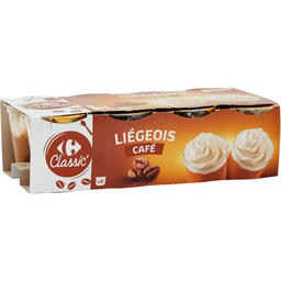 CARREFOUR CLASSIC Coffee Liégeois 8 pots 100g