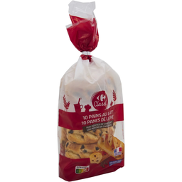 CARREFOUR CLASSIC Milk bread rolls with milk chocolate chips 350 g