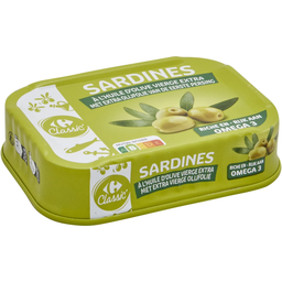 CARREFOUR CLASSIC Sardines in Extra Virgin Olive Oil 95 g